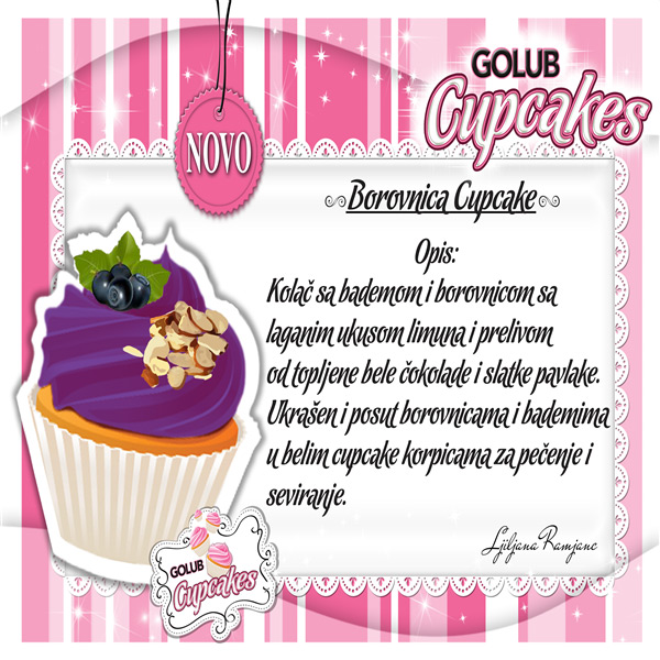 Borovnica cupcake