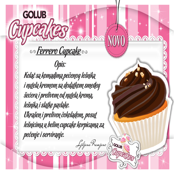 Ferrero cupcake