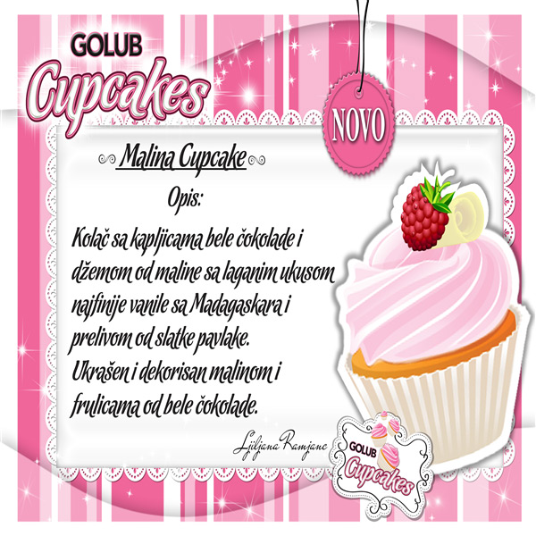 Malina cupcake