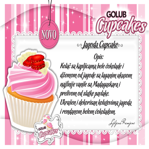 Jagoda cupcake